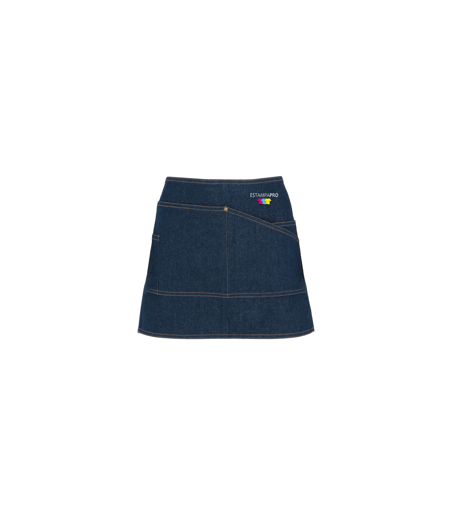 Delantal corto denim