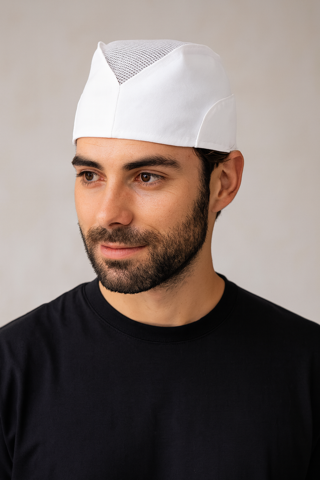 Gorro con rejilla
