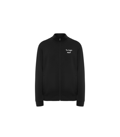 Sudadera con cremallera alta