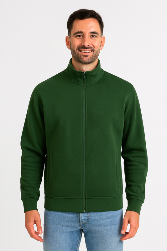 Sudadera con cremallera alta